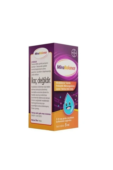 Mirabalance Probiyotik Damla 5 ml 8699546598953 ürün görseli