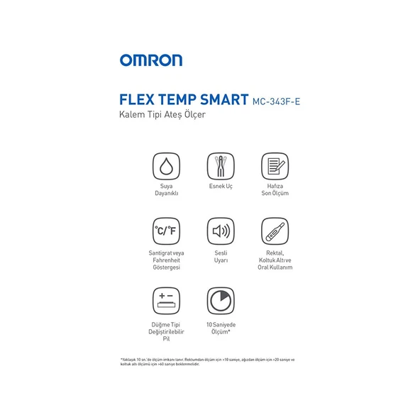 OMRON Flex Temp Start Dijital Çubuk Ateş Ölçer 4015672113602 - 2