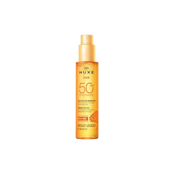 NUXE Sun Huile Solaire Bronzlaştırıcı Yüz ve Vücut Yağı SPF50 150 ml 3264680032608 ürün görseli