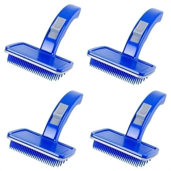 İpek Yıldızı® Kendini Temizleyen Kedi Köpek Tüy Bakım Tarağı Tüy Alıcı Tarak - Resim 8