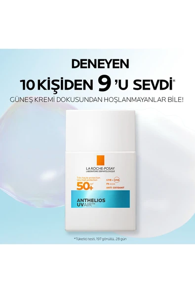 Anthelios Uvair SPF50+ Hava Kadar Hafif Tüm Ciltler İçin Yüz Güneş Kremi 40ML 3337875917810 - Resim 2