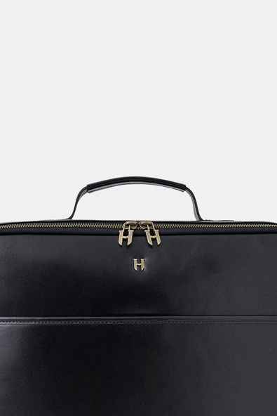 Boris Hakiki Deri Erkek 15,6" Tek Bölmeli Dizüstü Bilgisayar Çantası ürün görseli 1