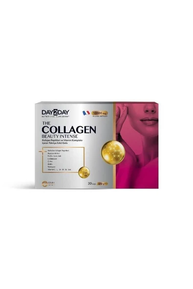 DAY2DAY The Collagen Beauty Intense 30 Şase + The Colagen Beauty Likit Tüp 14'lü Hediye 8697595873694 ürün görseli