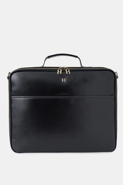 Boris Hakiki Deri Erkek 15,6" Tek Bölmeli Dizüstü Bilgisayar Çantası - Resim 2