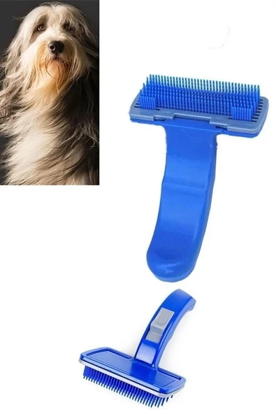 İpek Yıldızı® Kendini Temizleyen Kedi Köpek Tüy Bakım Tarağı Tüy Alıcı Tarak - Resim 5