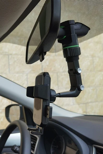 İpek Yıldızı® Dikiz Aynasına Takılabilen Eklemli Telefon Tutucu Aparat - Resim 8
