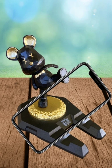 İpek Yıldızı® Ayıcıklı Telefon ve Tablet Standı Masa Üstü Telefon ve Tablet Tutucu Aparatı - Resim 7