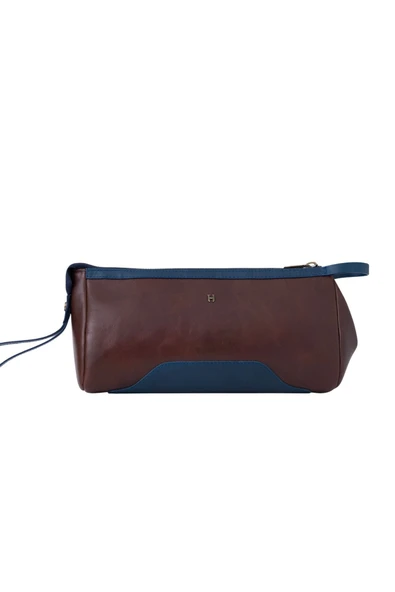 Edwin Hakiki Deri Unisex Küçük El Çantası - 1