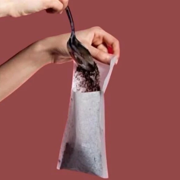 İpek Yıldızı® 26 Adet Pratik Kullan At Çay,Bitki Çayı,Filtre Kahve Demleme Poşeti Süzgeci - 3