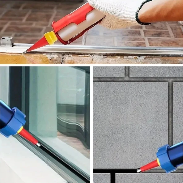 İpek Yıldızı®30 Parça Silikon Kalafat Mastik Alet Seti Mastik Ucu - Resim 5