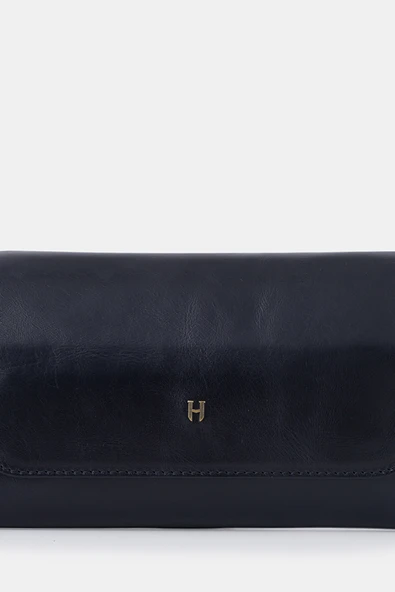 Connel Hakiki Deri Unisex Kapaklı Küçük El Çantası ürün görseli 1