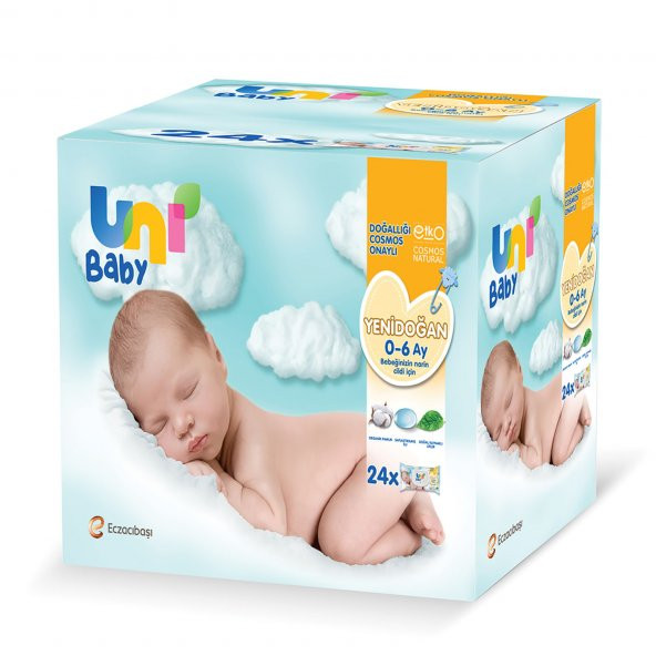 Uni Baby Yenidoğan Islak Mendil 24x40 Adet