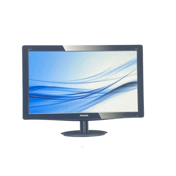 PHILIPS 196V3L WİDESCREEN SİYAH 18'5 İNÇ 2 EL MONİTÖR LED MONİTÖR - 1