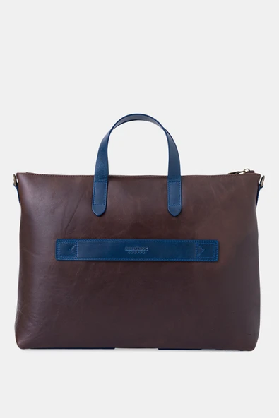 Brice Hakiki Deri Unisex 15,6" Tek Bölmeli Dizüstü Bilgisayar Çantası - 6