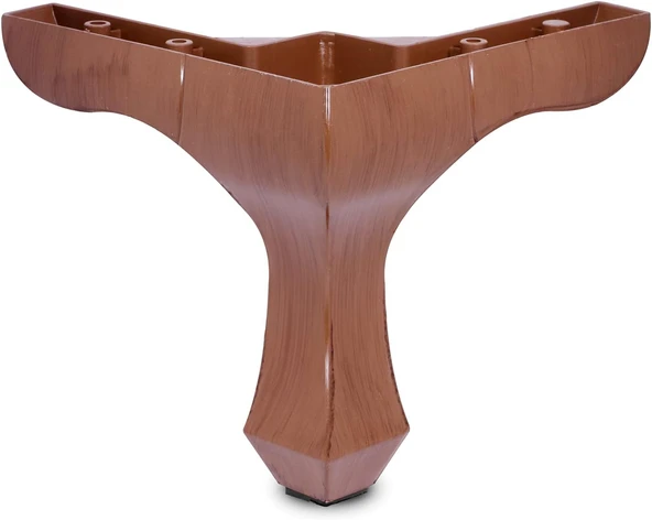 Mobilya Kanepe Baza Koltuk Çekyat Yükseltme Ayağı Plastik, Lükens Kahve 14 Cm, 4 Adet - Resim 4