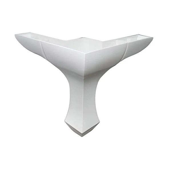 Mobilya Kanepe Baza Koltuk Çekyat Yükseltme Ayağı Plastik, Lükens Beyaz 14 Cm, 4 Adet - Resim 3