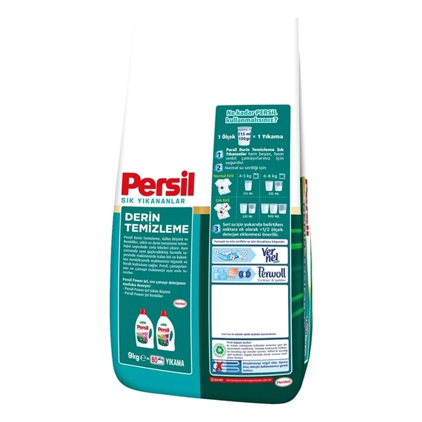 Persil Matik Toz Çamaşır Deterjanı 27KG Sık Yıkananlar Beyaz ve Renkliler İçin (3PK*9KG)(180 Yıkama) - Resim 8