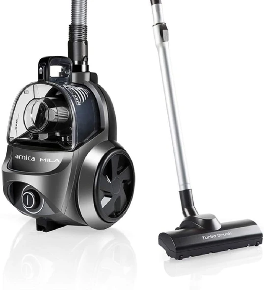 arnica ET14440 Mila Antrasit Toz Hazneli Elektrikli Süpürge, 750 W, HEPA 13 Filtre, 2.5 L Kapasite, Antrasit ürün görseli