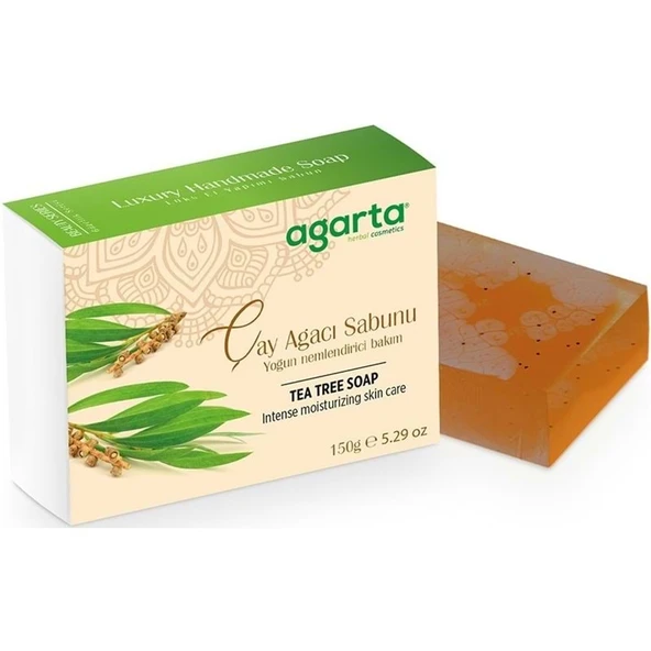 Agarta El Yapımı Doğal Sabun 150GR Çay Ağacı (4 Lü Set) - 2