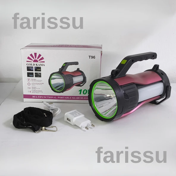 Güneş Enerjili, 7 Farklı Moda Sahip 10W LED Aydınlatma Solar Panelli Acil Durum  El Feneri - Resim 8