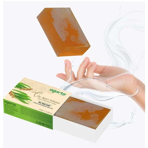 Agarta El Yapımı Doğal Sabun 150GR Çay Ağacı (4 Lü Set) - 3