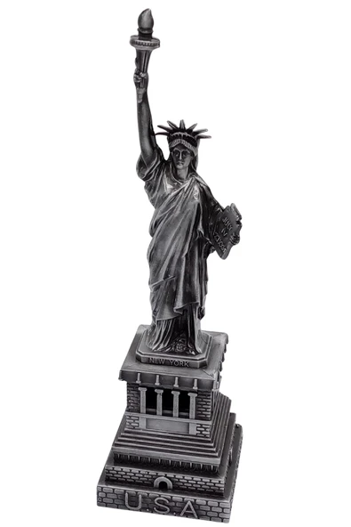 Metal Özgürlük Heykeli Gümüş Vintage Dekor USA 25cm - Resim 12