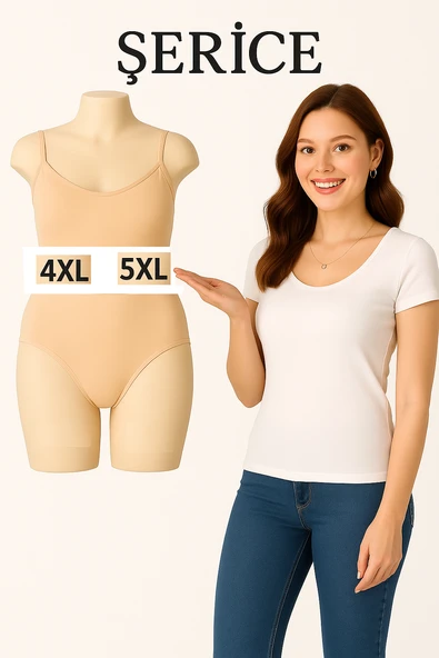 Kadın Külot Büyük Beden 3'lü Paket Yüksek Bel 1. Kalite 4XL ve 5XL (SİYAH - BEYAZ - GRİ) - 3
