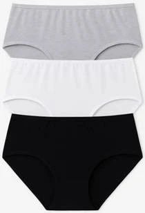Kadın Külot Büyük Beden 3'lü Paket Yüksek Bel 1. Kalite 4XL ve 5XL (SİYAH - BEYAZ - GRİ) - 2