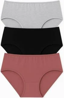 Kadın Külot Büyük Beden 3'lü Paket Yüksek Bel 1. Kalite 4XL ve 5XL (SİYAH - GRİ - GÜL KURUSU) - 2