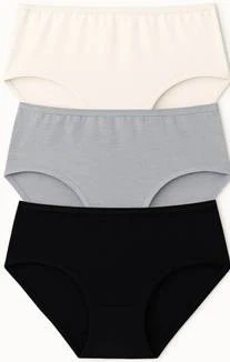 Kadın Külot Büyük Beden 3'lü Paket Yüksek Bel 1. Kalite 4XL ve 5XL (SİYAH - GRİ - EKRU) - 2