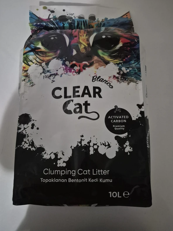 Clear Cat Blanco Aktif Karbon Kedi Kumu 10 Lt - 1