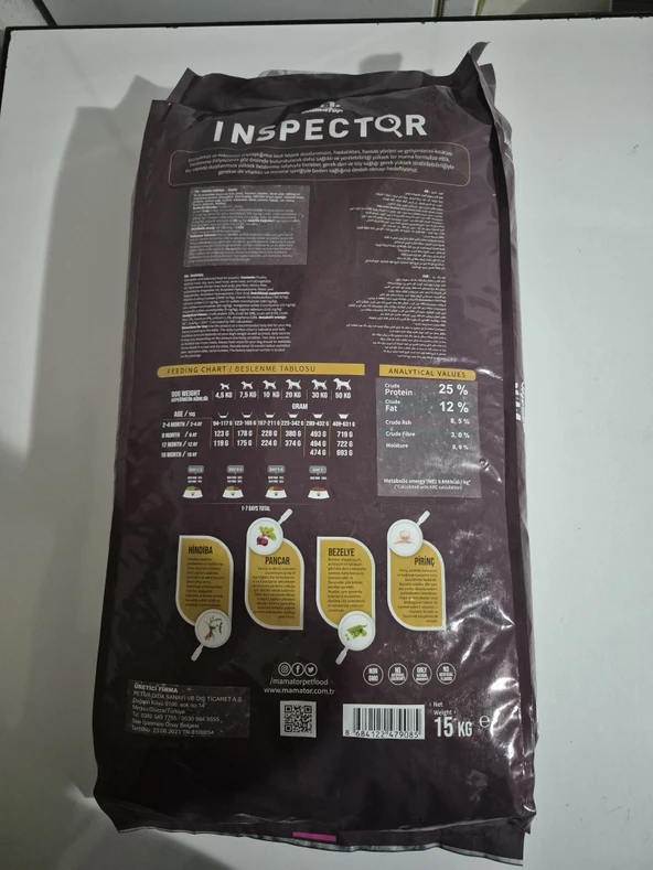 İnspector Kuzulu Yavru Köpek Maması 15 kg - 2