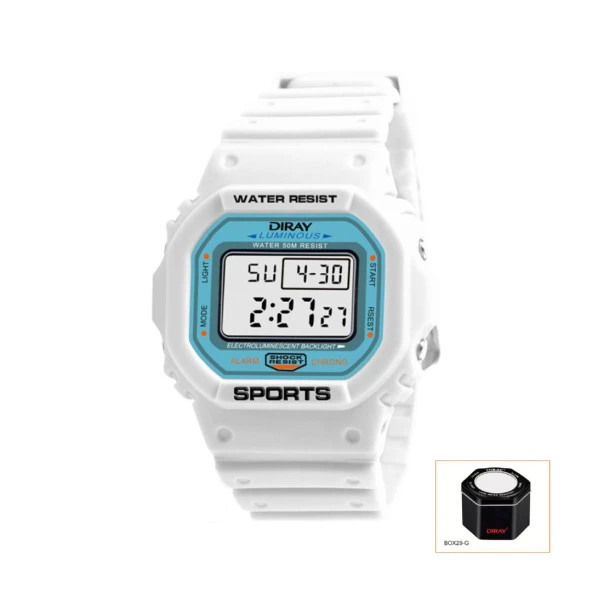 Diray DR-218LW3 Chrono 50M Su Geçirmez Genç Kız Erkek Kol Saati - 2