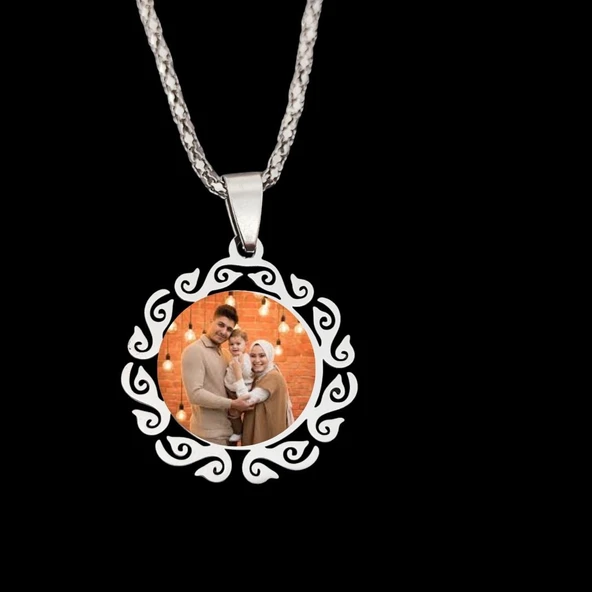 kişiye özel resimli kadın kolye