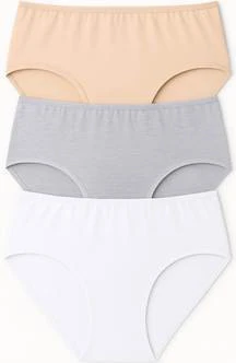 Kadın Külot Büyük Beden 3'lü Paket Yüksek Bel 1. Kalite 4XL ve 5XL (GRİ - TEN - BEYAZ) - 2