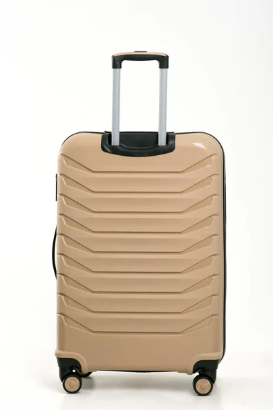 YEFA PP Polipropilen Kırılmaz Büyük & Orta Boy 2'li Valiz Seti - Resim 4