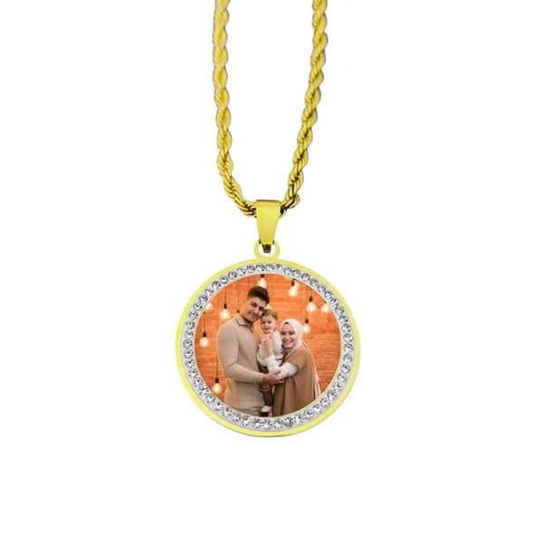 kişiye özel resimli kadın kolye