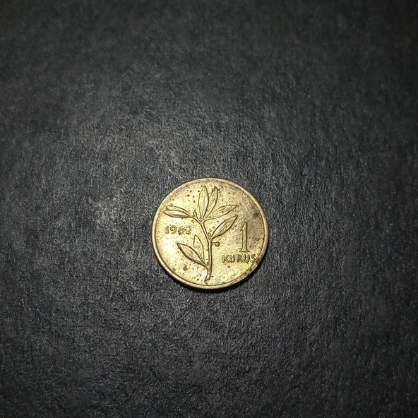 Escoines 3996368991156371f9 1962 1kuruş Temiz+ %70 Bakır ve %30 Çinko para - Resim 2