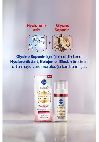 Nivea Cellular Luminous 630 AntiSpot Leke ve Yaşlanma Karşıtı Serum 30ml - 2