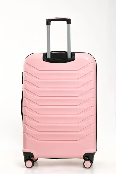 YEFA PP Polipropilen Kırılmaz Büyük & Orta Boy 2'li Valiz Seti - Resim 5