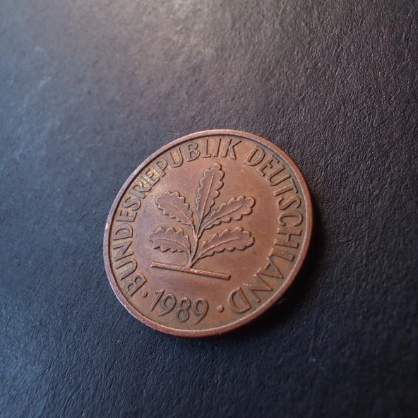 Escoines 39963689a706366194 1989 D Almanya 2Pfennig ÇÇT+ para - Resim 4