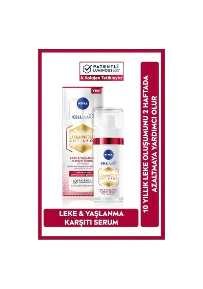 Nivea Cellular Luminous 630 AntiSpot Leke ve Yaşlanma Karşıtı Serum 30ml