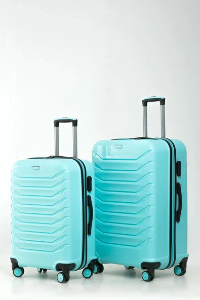 YEFA PP Polipropilen Kırılmaz Büyük & Orta Boy 2'li Valiz Seti ürün görseli