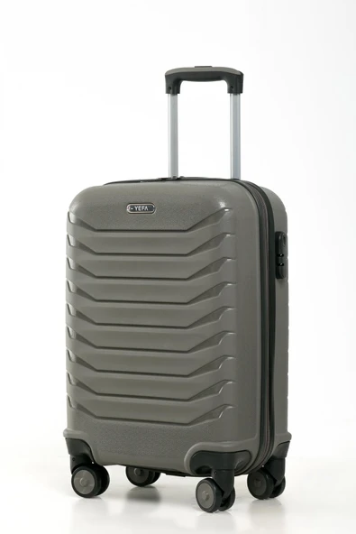 YEFA PP Polipropilen Kırılmaz Büyük & Kabin Boy 2'li Valiz Seti - Resim 6