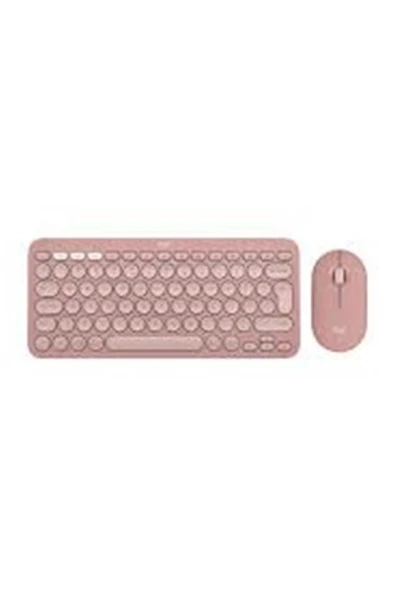 Logitech 920-012247 Pebble 2 Combo Pembe Kablosuz Klavye Mouse Seti ürün görseli 1