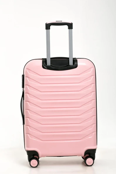 YEFA PP Polipropilen Kırılmaz Büyük & Kabin Boy 2'li Valiz Seti - Resim 7