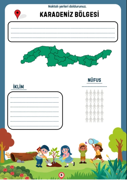 Türkiye’nin Coğrafi Bölgeleri Öğreten YAZ-SİL Kitabı - Resim 5
