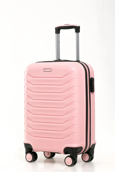 YEFA PP Polipropilen Kırılmaz Büyük & Kabin Boy 2'li Valiz Seti - Resim 5