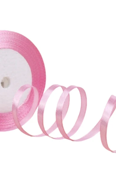 Saten Kurdele 3 mm Pembe 70 Metre - 1