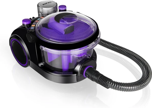 Arnica Bora ET11133 Su Filtreli Süpürge, 850W, HEPA 13 Filtre, Siyah-Mor ürün görseli